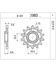 PIÑON OGNIBENE 12 D mod 1983