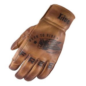 Guantes de moto de cuero Invictus Flame