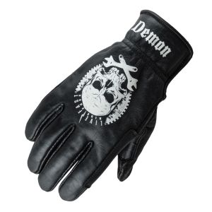 Guantes de moto de cuero Invictus Garage