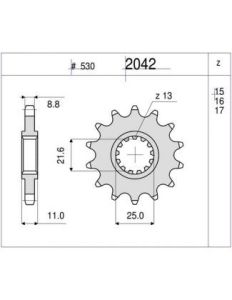 PIÑON OGNIBENE 16 D mod 2042