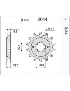 PIÑON OGNIBENE 14 D mod 2044