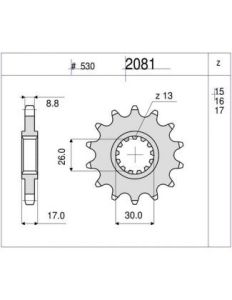 PIÑON OGNIBENE 16 D mod 2081