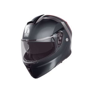 CASCO AGV STREETMODULAR AGV E2206 RESIA MATT GREY/SILVER/RED