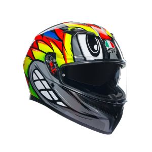 CASCO AGV K3 E2206  BIRDY 2.0 GREY/YELLOW/RED