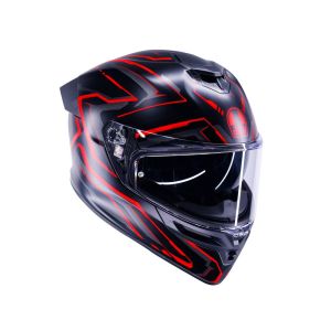 CASCO AGV K5 AGV E2206 MPLK ASTRALIX MATT BLACK/RED