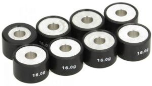 Rodillos contrapeso variador 8 unidades de 16 gr 25x17mm