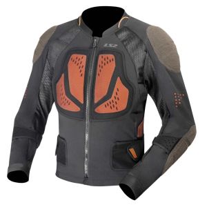 CHAQUETA MOTO LS2 X-TERRAIN MAN BLACK H-V ORANGE