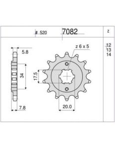 PIÑON OGNIBENE 14 D mod 7082