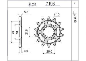 PIÑON OGNIBENE 13 D mod 7193
