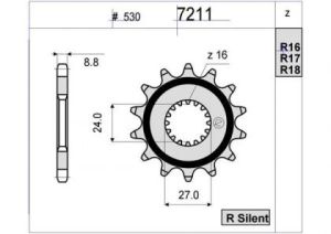 PIÑON OGNIBENE 17 D mod 7211