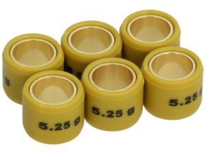 Rodillos contrapesos variador 6 unidades de 16x13 mm, 5,25 g