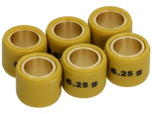 Rodillos contrapesos variador 6 unidades de 16x13 mm, 6,25 g