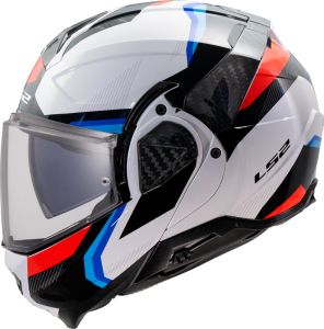 CASCO MODULAR LS2 FF910 ADVANT II TRIPLE WHITE BLUE RED