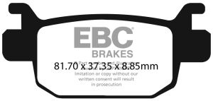 PASTILLAS EBC BENELLI LEONCINO 125/500 TRK125/TRK502