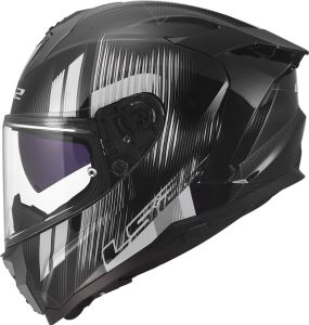 CASCO INTEGRAL LS2 FF817 CHALLENGER II NITRO BLACK GREY