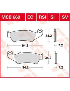 PASTILLA SINTER OFFROAD MCB669SI TRW