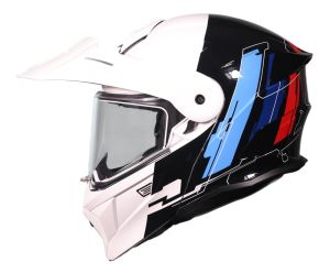 CASCO ORIGINE ADVENTURE CYBORG GLOSS WHITE BLACK (ECE 22.06)