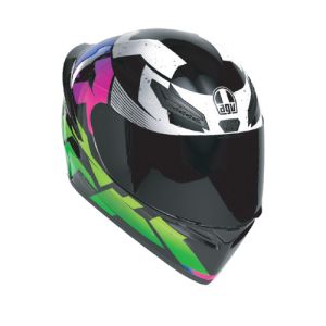 CASCO AGV K1S PUNKPULSE BLACK/PURPLE/LIME