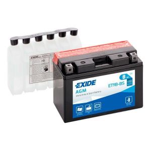 ET9B-BS Batería moto EXIDE