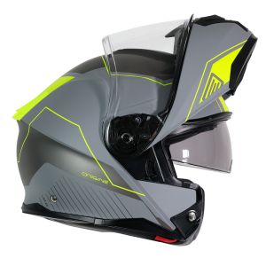 CASCO ORIGINE LOGIC LINEAR FLUO YELLOW GREY MATT (ECE22.06) 