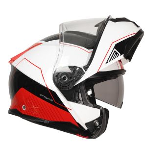 CASCO ORIGINE LOGIC LINEAR FLUO RED RED WHITE GLOSS (ECE22.06) 