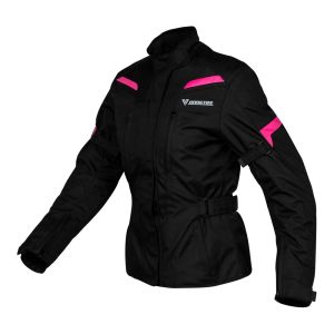 Chaqueta de moto tres cuartos de mujer Lagertha Violeta 