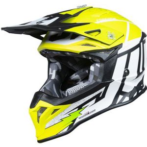 CASCO JUST1 J39 POSEIDON BLACK - YELLOW FLUO - WHITE