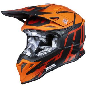 CASCO JUST1 J39 POSEIDON ORANGE - BLACK - RED