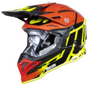 CASCO JUST1 J39 POSEIDON BLACK- YELLOW FLUO-RED