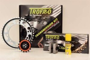Kit cadena Trofeo Kawasaki EX 500 ( A1-A7 ) USA 500cc 87-93(16-42-104)
