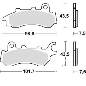 PASTILLAS DE FRENO TRW HONDA CB125F 17-