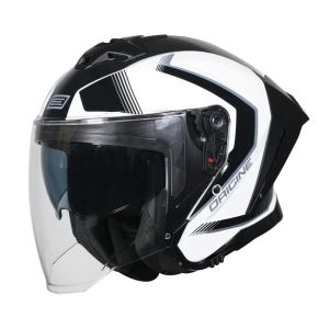 CASCO ORIGINE APRICA ESSENTIAL BLACK WHITE GLOSS (ECE22.06)