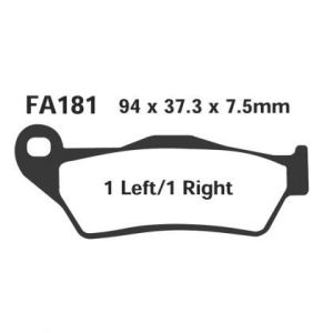 Pastillas de freno EBC SFA181