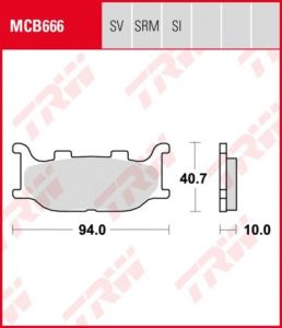 Pastillas De Freno Trw Scooter Sinter Yama Majesty250/400