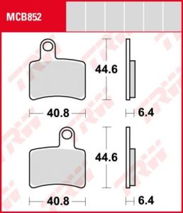 Pastillas De Freno Trw Beta Rev 3 250/27005-07 Post.