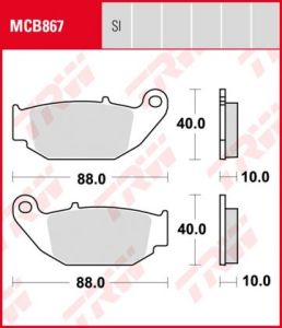 Pastillas De Freno Trw Honda Crf 250 13-