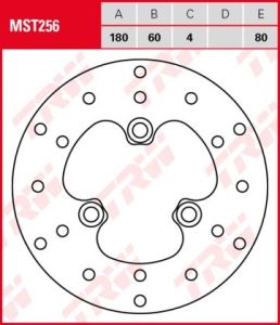 Disco de freno fijo TRW  MST256
