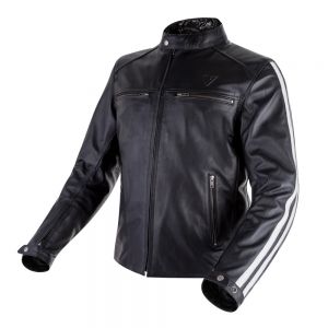 CHAQUETA DE CUERO DE CHICO FENIX NEGRA