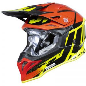 CASCO JUST1 J39 POSEIDON BLACK- YELLOW FLUO-RED