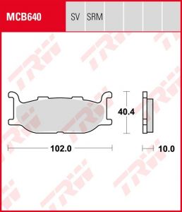Pastillas De Freno Trw ScooterSinterizadaMCB640SRM