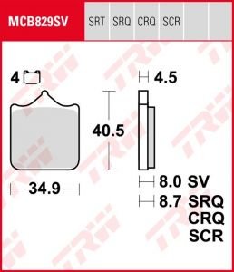 Pastillas De Freno Trw Hypercarbon RacingMCB829CRQ